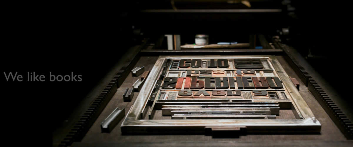 We like books - image of letterpress block